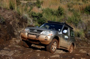 Technical obstacle on the way to Ha Lenkoane, Lesotho