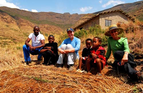 Lesotho Peace corp volunteers at the Ha Mali Community center Lesotho