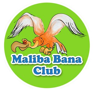 Maliba Bana Kids Club logo with Bearded Vulture